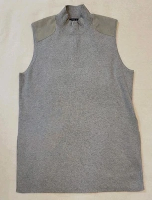 POLO RALPH LAUREN MUJER SUÉTER CHALECO CUELLO FALSO GAMUZA PARCHES EN LOS HOMBROS TALLA GRANDE Foto 1 de 4