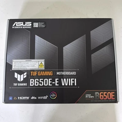 🔥 NEW ASUS B650E-E TUF GAMING WIFI AMD AM5 ATX DDR5 PCIe 5.0 Motherboard 🔥 - Image 1 of 4