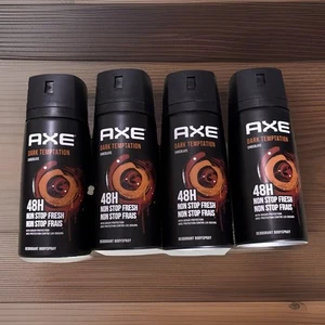 AXE Dark Temptation Chocolate 48hr Deodorant Body spray 150ml (Lot of 4) - Picture 1 of 3