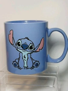Disney Lio & Stitch 20 Oz Blue Collector Animated XL Ceramic Winter Coffee Cup - Picture 1 of 10