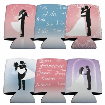 Wedding Themed - Can Cooler Set of 6 - FREE SHIPPING - Image 1 of 4