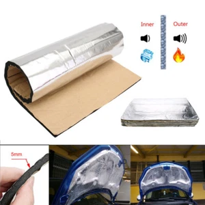 10x 25*18cm*5mm Sound Deadener Heat Insulation Mat Car Hood Insulation Silent - Picture 1 of 13