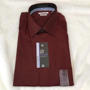 Camisa VanHeusen Canela Cuello Abotonado - L Nueva Con Etiquetas Van Heusen - Imagen 1 de 3