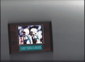 LARRY CSONKA & JIM KIICK PLAQUE MIAMI DOLPHINS FOOTBALL NFL - Picture 1 of 1