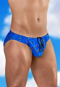 ErgoWear FEEL SW Swim Briefs Roomy Pouch Bikini-Cut in Summer Blue 1764 - Picture 1 of 6