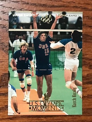 Tarjeta de voleibol Karch Kiraly #53-Mar311 de la tarjeta olímpica de la UD 1996 casi nueva-como nueva Foto 1 de 2