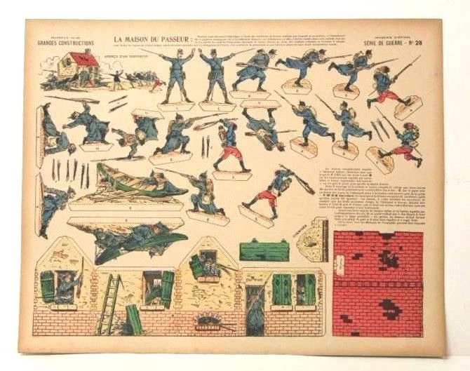 Imagerie D’Epinal Nº 28 La Maison du Passeur/Grande Constructions modelo de papel Foto 1 de 1