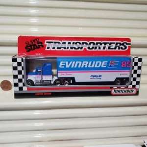 Matchbox White Rose #89 JIM SAUTER EVINRUDE 1992 CY104 Super Star Transporter - Picture 1 of 5