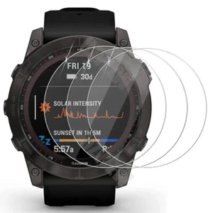 3X Hartglas für Garmin Fenix 7X / 7X Sapphire Solar Panzerfolie Display Schutz - Picture 1 of 6