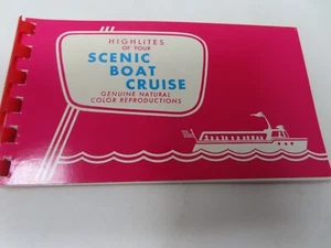 Miami Beach Florida Scenic Boat Cruise Souvenir Photo Booklet 10 Photos Spiral - Picture 1 of 5