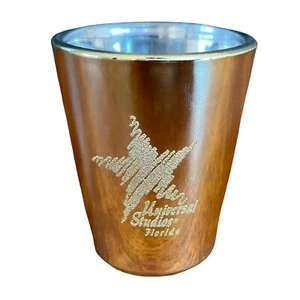 Universal Studios Florida Shot Glass Gold Painted Star Logo Souvenir - Picture 1 of 5