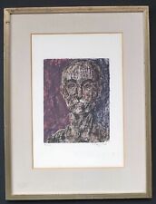 Mark Tobey 1967 Self Portrait Color Lithograph Signed & Numbered 99/150 In Frame