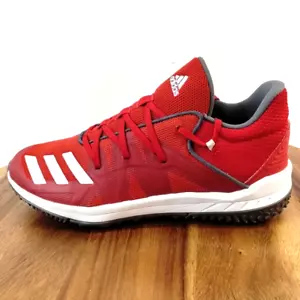 Adidas Speed Trainer 4 Baseball Turf Shoes Red White G27680 Men’s Size 8 NICE! - Picture 1 of 12