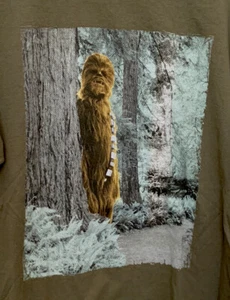 Camiseta verde para hombre Star Wars Chewbacca Sasquatch Forest talla L - Imagen 1 de 4