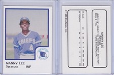 Manny Lee 1986 ProCards Syracuse Chiefs Card Grade NMMT