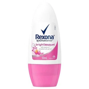 89,33€/L- 6x Rexona Deo Roll-on -Bright Bouquet-Motionsense/Antitranspirant-50ml - Bild 1 von 1