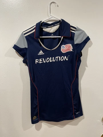 Adidas MLS New England Revolution  Women's Home Jersey Medium  Navy Blue EUC Cover