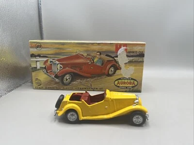 1958 Aurora Famous Sports Cars Model Kit MG Sports Car Everest Model prebuilt - Image 1 of 4