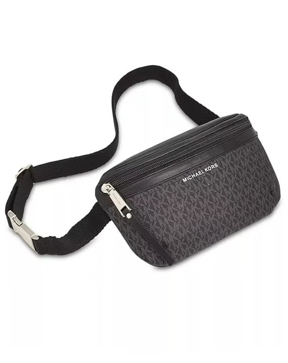 Riñonera MICHAEL Michael Kors Logo para mujer talla única negra cierre frontal con cremallera Foto 1 de 4