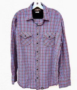 CB60601 Mens Cowboy Up Dress Shirt (L) Black Snaps - Picture 1 of 4