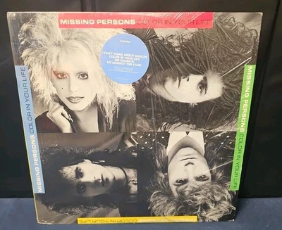 Missing Persons Color In Your Life - VINYL LP RECORD 1986 ST-12465 W/HYPE  - Image 1 of 4