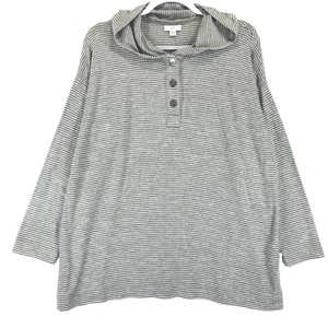 Sudadera con capucha para mujer Jill M verde blanco mezcla de rayón tejido manga larga pulóver - Imagen 1 de 7