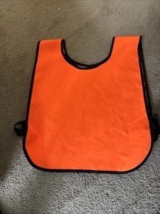 Orange Hunters Vest One Size Fits All Side Adjustable Buckles - Picture 1 of 3