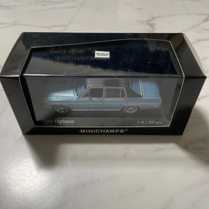 Boxed 1/43 Scale Opel Diplomat 5.4 1969 Minichamps Minicar Model Collection Rele - Picture 1 of 5