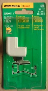 1 ea Wiremold C58 Outside Elbow White Paintable Cordmate II legrand - Picture 1 of 2