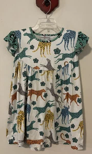Adorable Sweetness Girls Sz 12 Boutique Animal Floral Print Tunic Blouse! A5751 - Picture 1 of 6