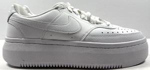 Nike Court Vision Alta LTR Shoes Womens Size 9.5 White Platform DM0113 100 - Picture 1 of 9