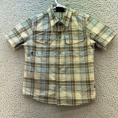 HAWK детский размер (5-6) клетку коротким рукавом Snap up рубашка  - Изображение 1 из 4