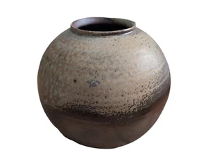 Bizen 8.5"H Vintage Marked Multicolor Brown Vase - Picture 1 of 7