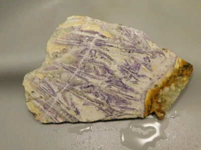 Purple Sagenite Stone Slab Cabbing Lapidary Rough Rock #O6 - Image 1 of 4