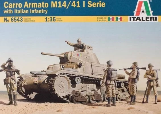 Italeri 1 3 5 M14/41 with Italian Infantry