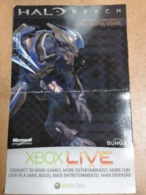 Halo Reach Elite Armour Xbox 360 Bonus Content Rare Elite DLC Code - Image 1 of 2