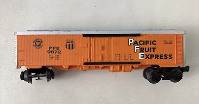 Lionel Pacific Fruit Exp Reefer Car 6-9873 Union PacificTrain Tracks Railroad - Image 1 of 4