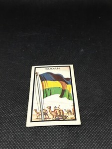 1963 Topps Flags of the World Midgee card # 83 SUDAN 