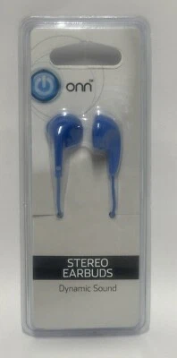 NUEVO Onn Auriculares Estéreo Sonido Dinámico Auriculares Azul Música Audio Foto 1 de 2