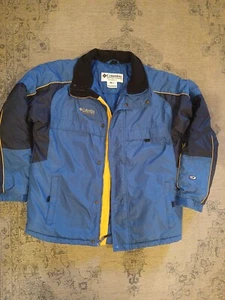 Columbia Jacke Jungen 18-20 blau gelb Tectonite ohne Kapuze Reißverschlusstaschen Ski? EUC - Bild 1 von 16