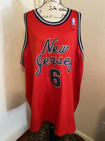 Kenyon Martin New Jersey Nets Nike Team NBA Stitched Jersey Size 4XL Cover