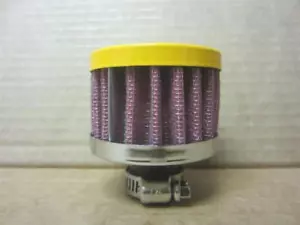 12MM Inlet Red Air Breather Filter Valve Cover Vent With Yellow Top - Foto 1 di 7