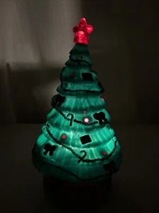 Vintage Electronic Musical Christmas Tree Plays 12 Christmas Songs In Box - Picture 1 of 9