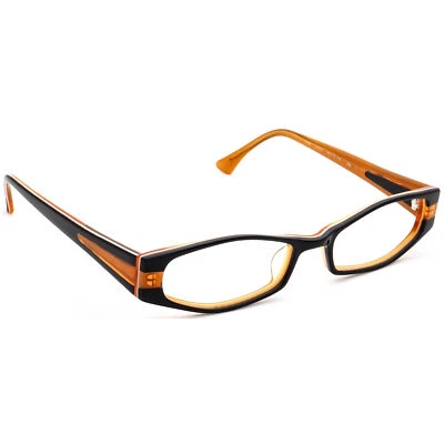 Prodesign Denmark Eyeglasses 4628 c.6022 Black & Orange Oval Japan 49[]17 135 - Image 1 of 4