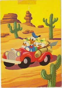 DISNEY CARTOLINA PAPERINO E QUI QUO QUA - 1973 - Picture 1 of 1