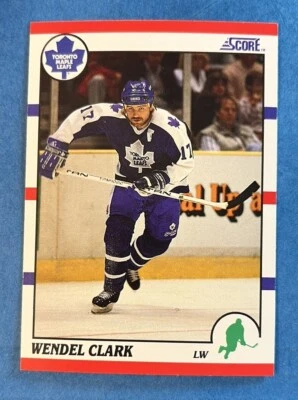 1990-91 Score Wendel Clark #171 NHL Toronto Maple Leafs NHL Hockey Card  - Image 1 of 2