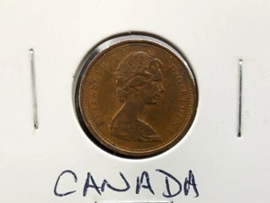 1967 Canada 1 Cent Coin KM#65 Elizabeth II Rock Dove Bronze 1867-1967 Centennial - Picture 1 of 3