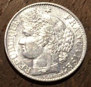 SUPERBE PIECE DE 50 CENTIMES EN ARGENT CÉRÈS 1895 A (218) - Picture 1 of 2