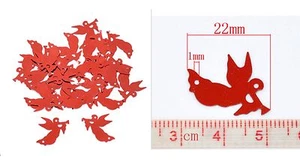 10 ENGEL PVC Deko Deko Armbänder Weihnachten Baum Engel rot - Bild 1 von 1