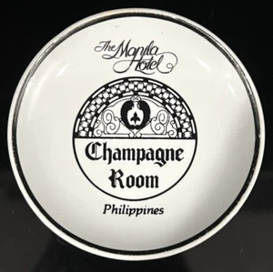 The Manila Hotel Champagnerzimmer Philippinen Schmuckschale Noriza Keramik 4" Vintage - Bild 1 von 7